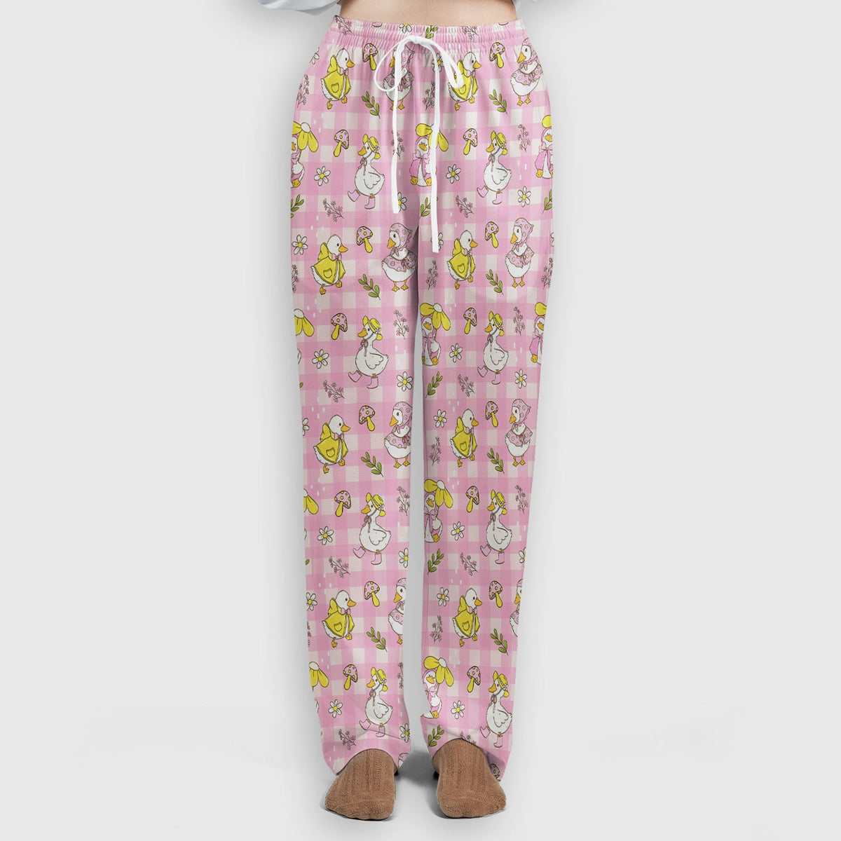 Spring Duckling Gingham Nurse Scrub Set