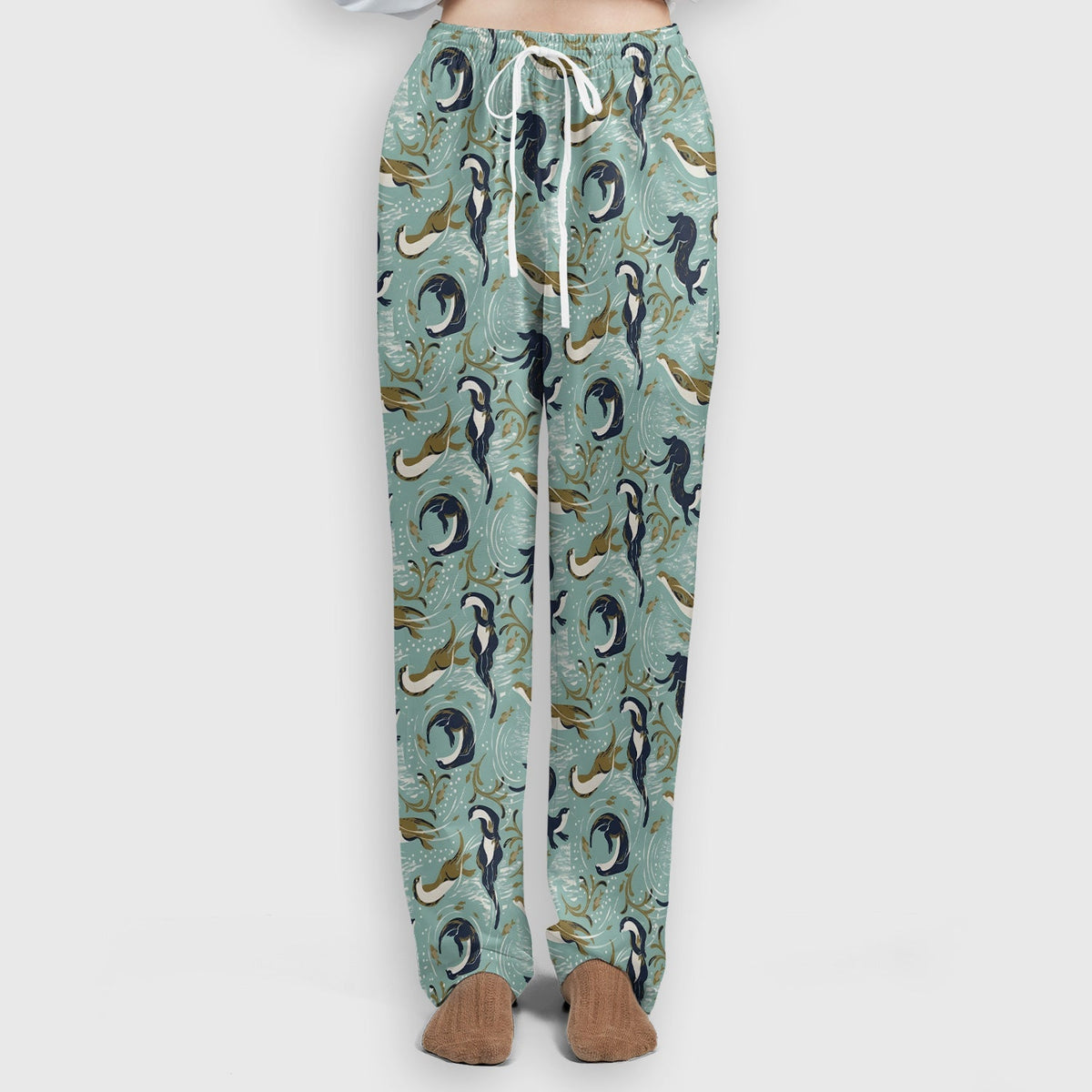 Sea Otter Wave Coastal Nurse Scrub Set