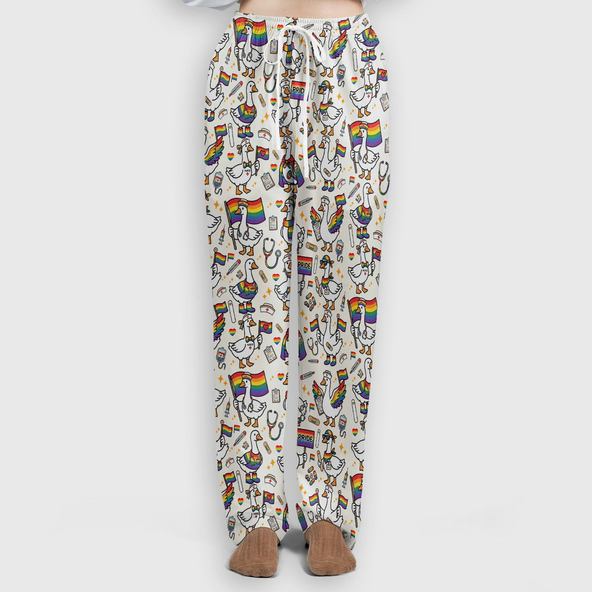 LGBT Pride Nurse Duck Scrub Set