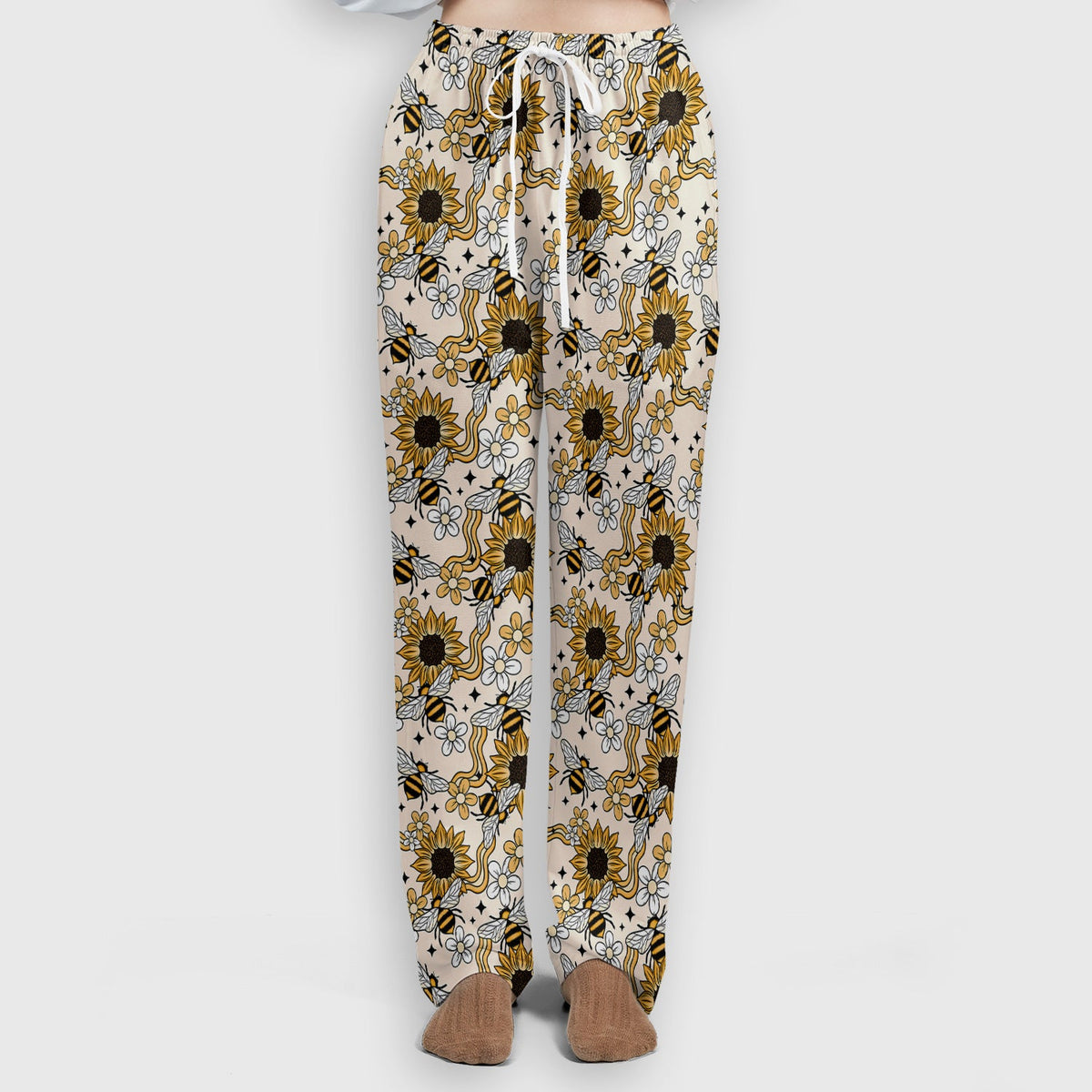 Sunflower Honey Bee Floral Nurse Scrub Set