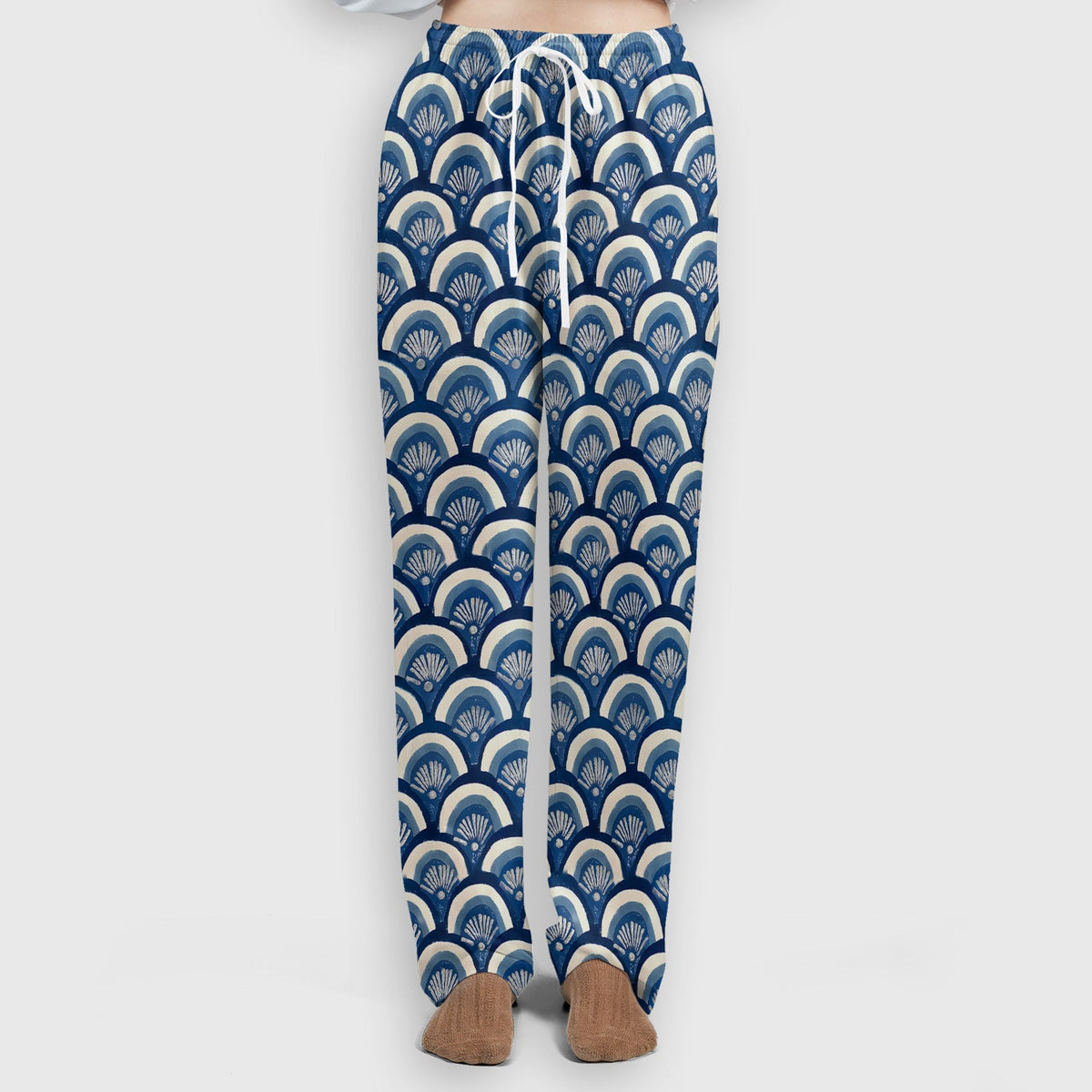 Blue Seashell Nurse Scrub Set