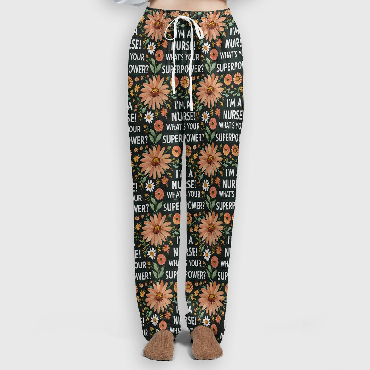 Superpower Floral Nurse Scrub Set