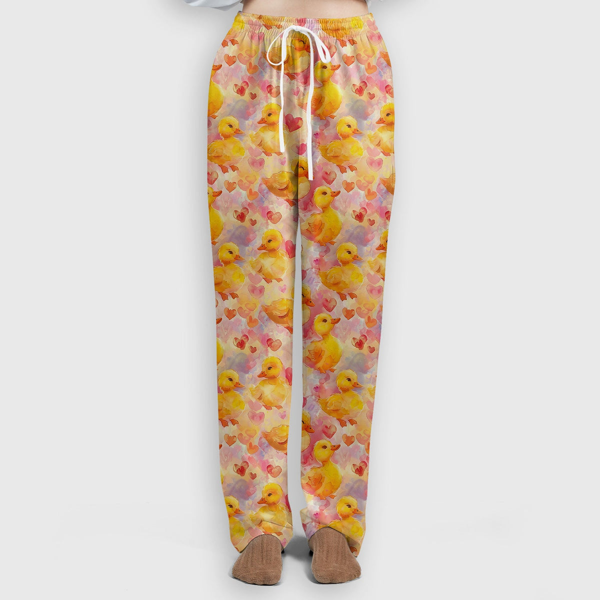 Duck Heart Watercolor Nurse Scrub Set