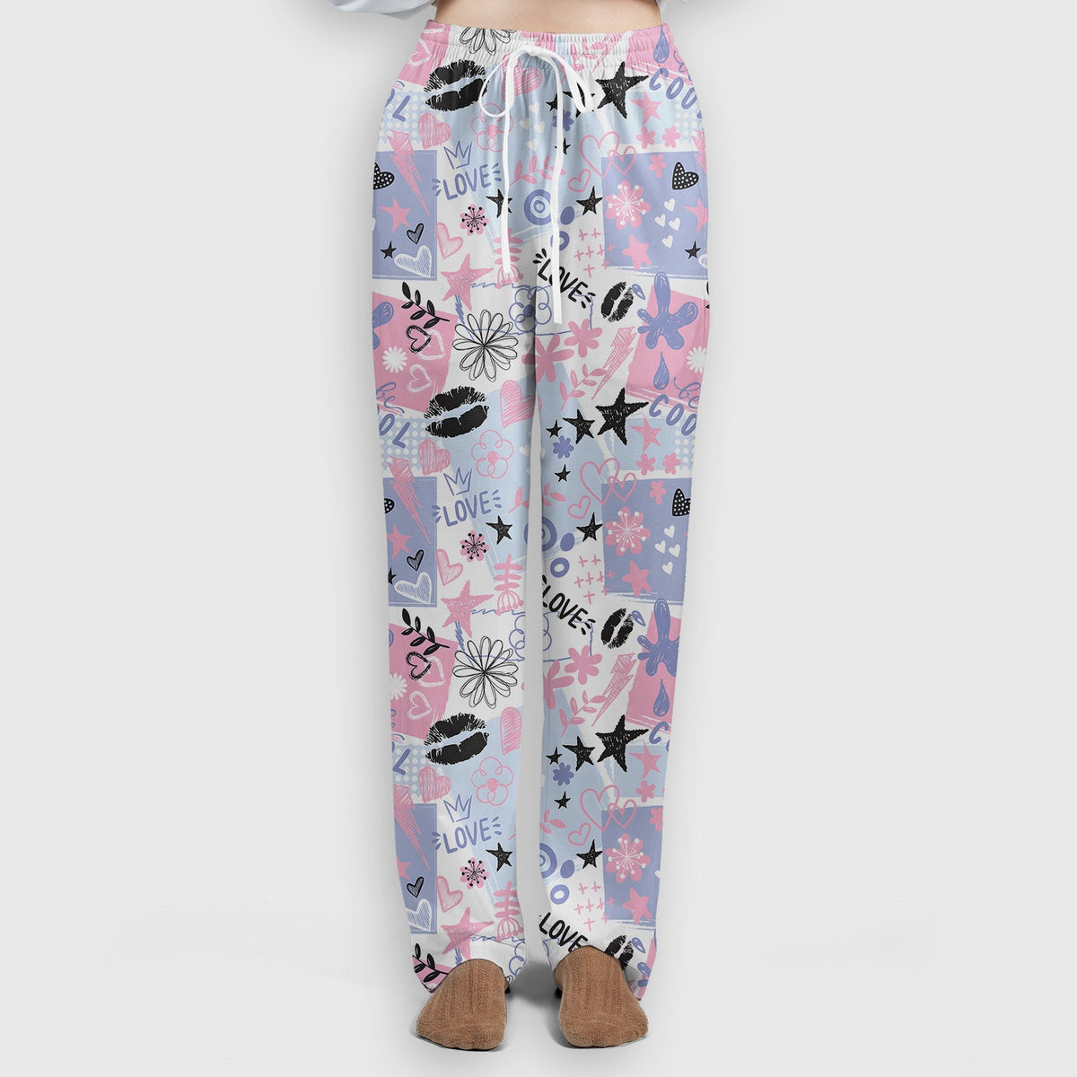 Love Hearts Doodle Nurse Scrub Set