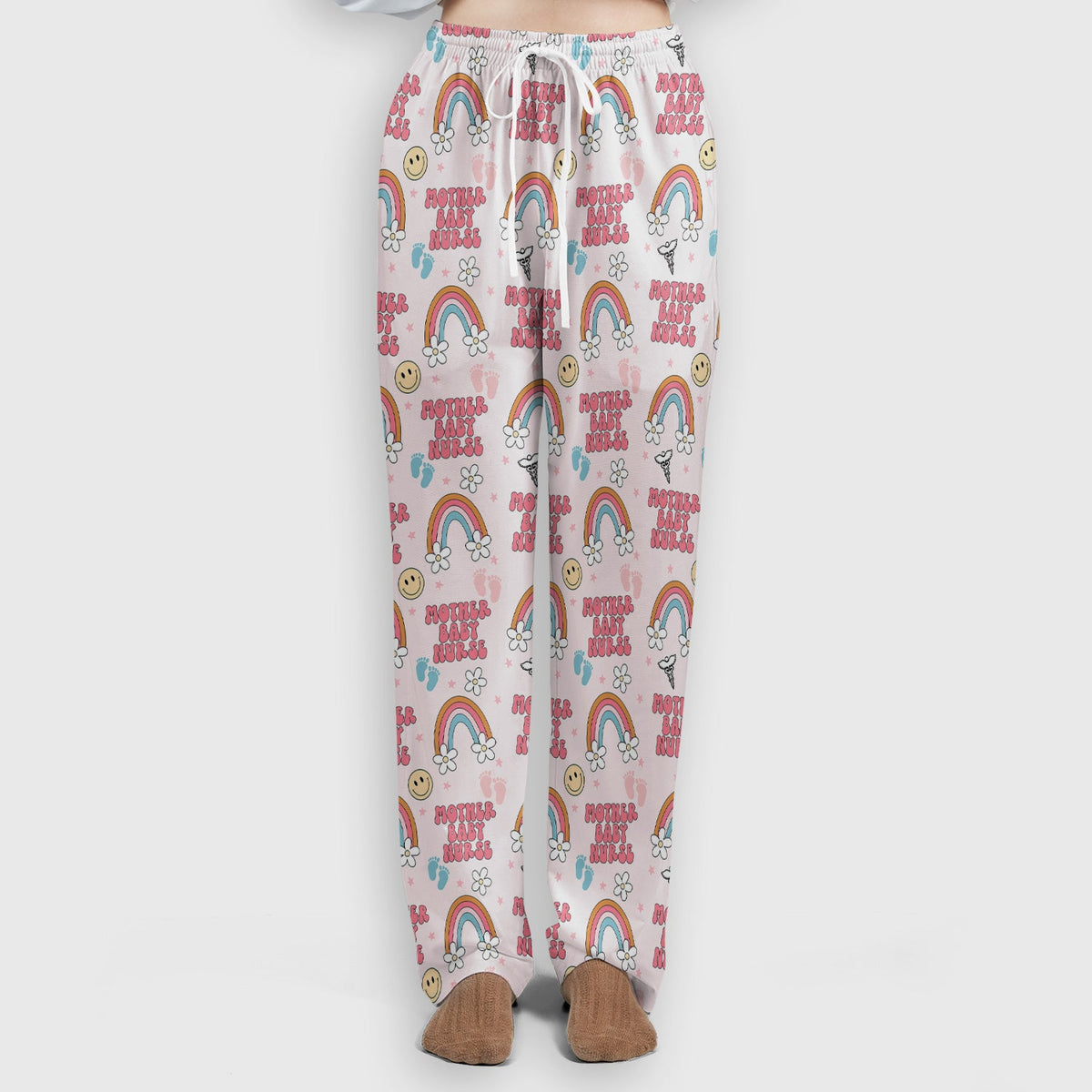 Sweet Mother Baby Nurse Rainbow Scrub Set