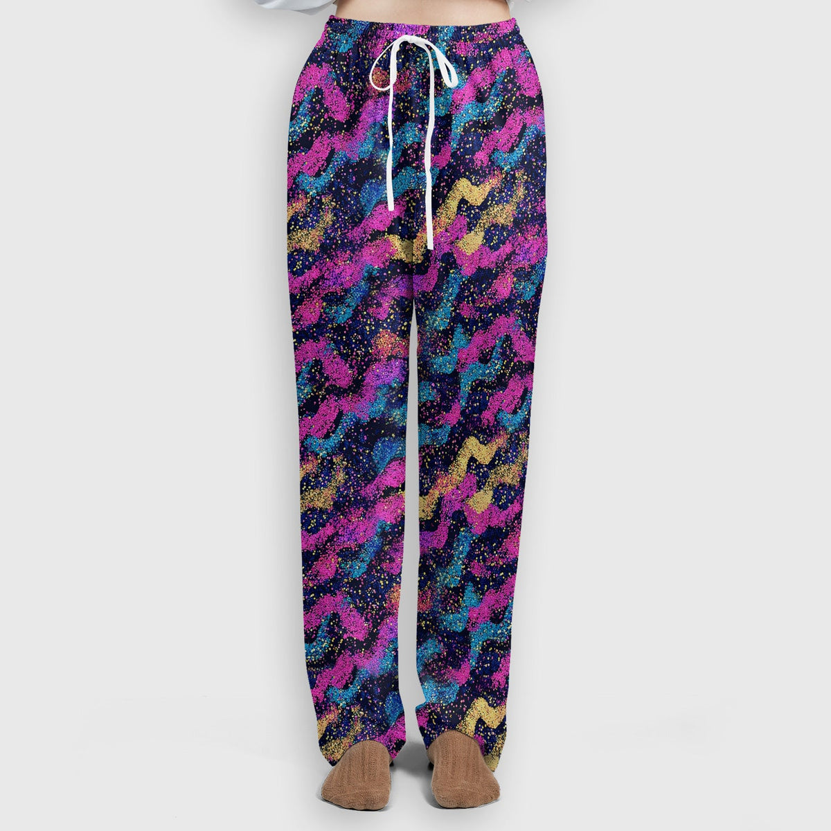 Neon Glitter Galaxy Nurse Scrub Set