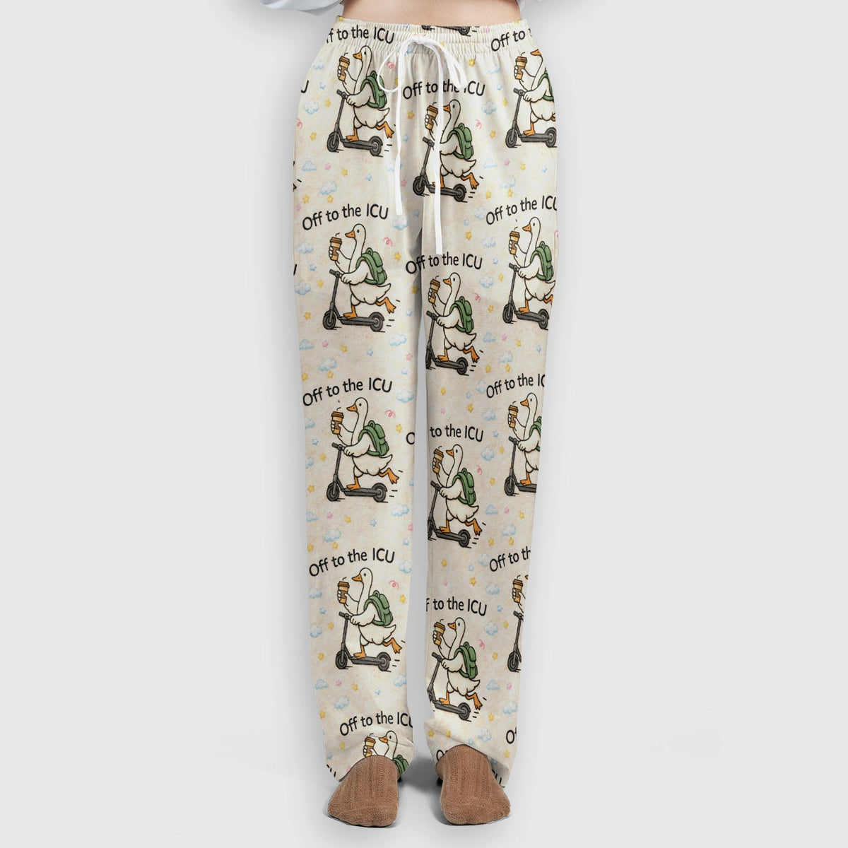 Goose Off To ICU Nurse Scrub Set