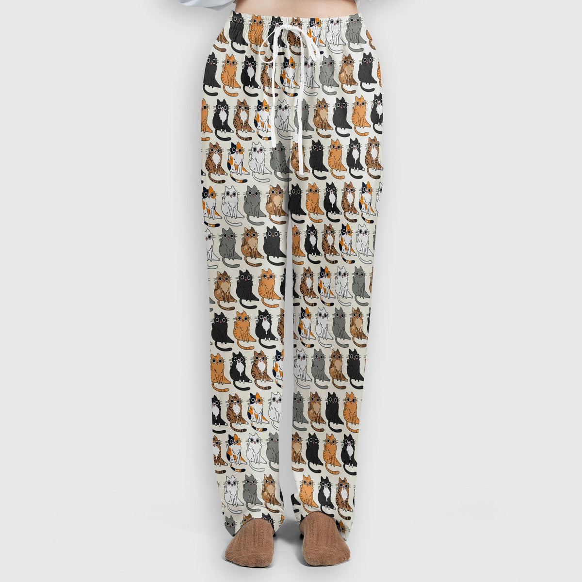 Cat Pattern Nurse Scrub Set