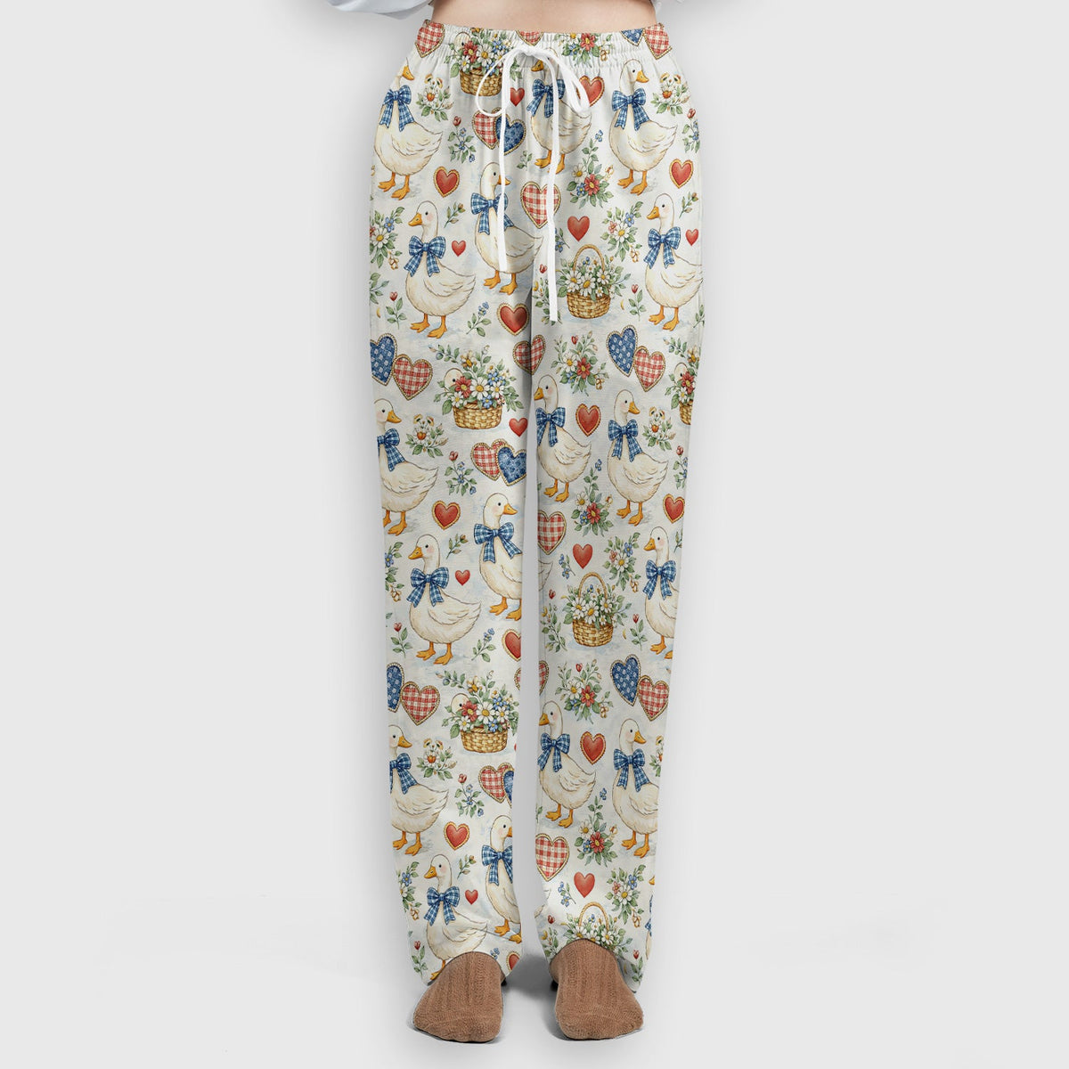 Duck Heart Floral Nurse Scrub Set