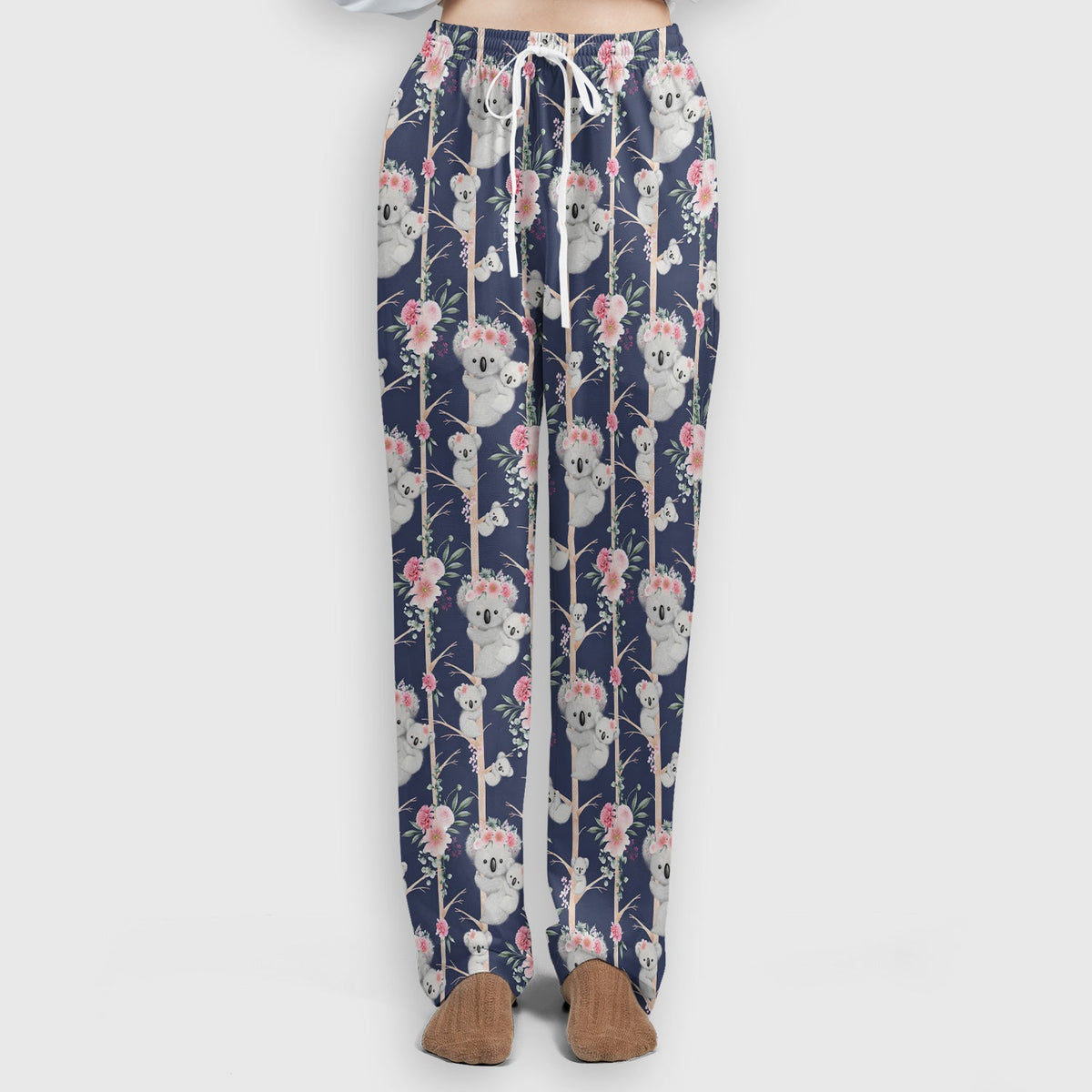 Koala Climbing Tree Blossom Nurse Scrub Set