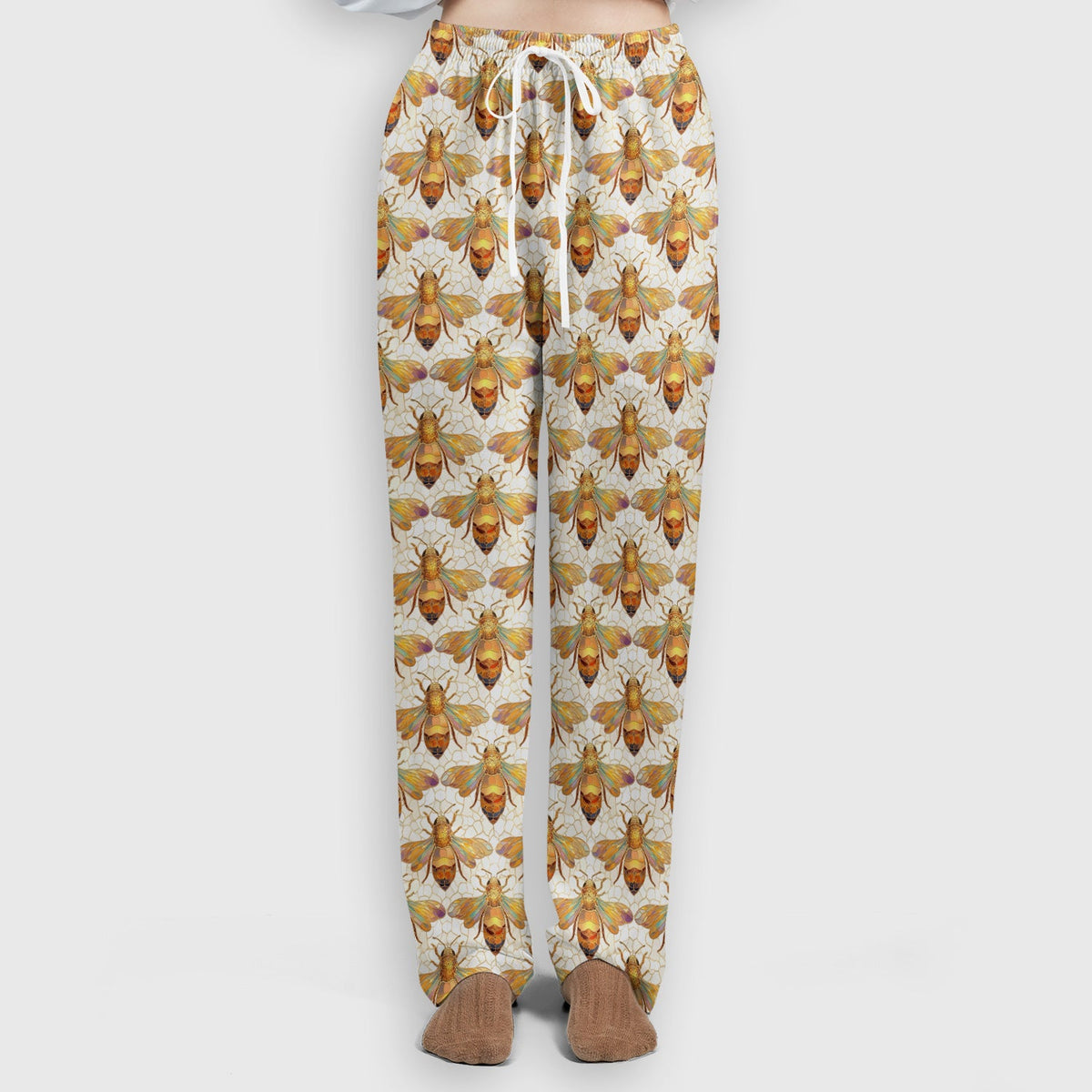 Golden Honey Bee Honeycomb Nurse Scrub Set