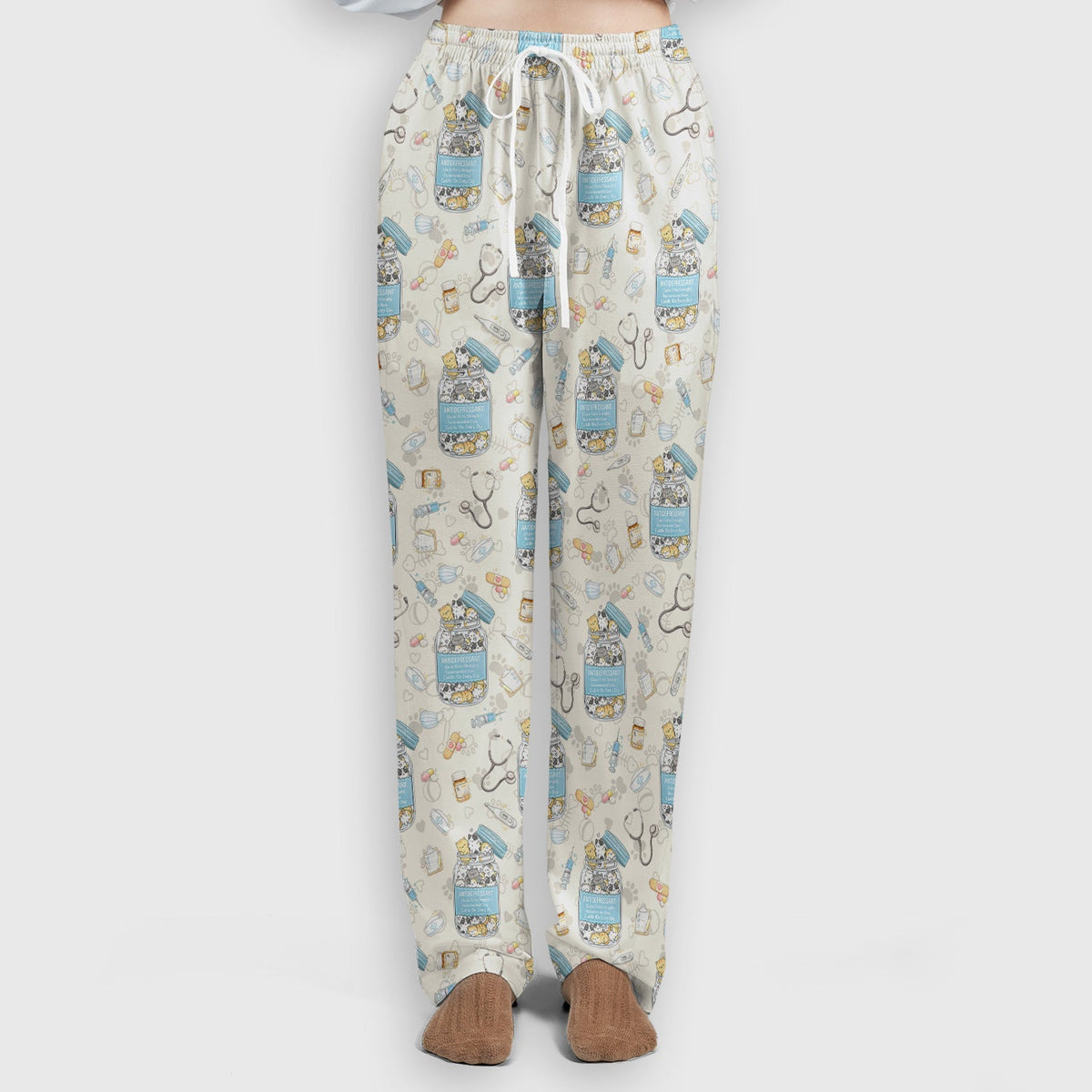 Antidepressant Cat Jar Nurse Scrub Set