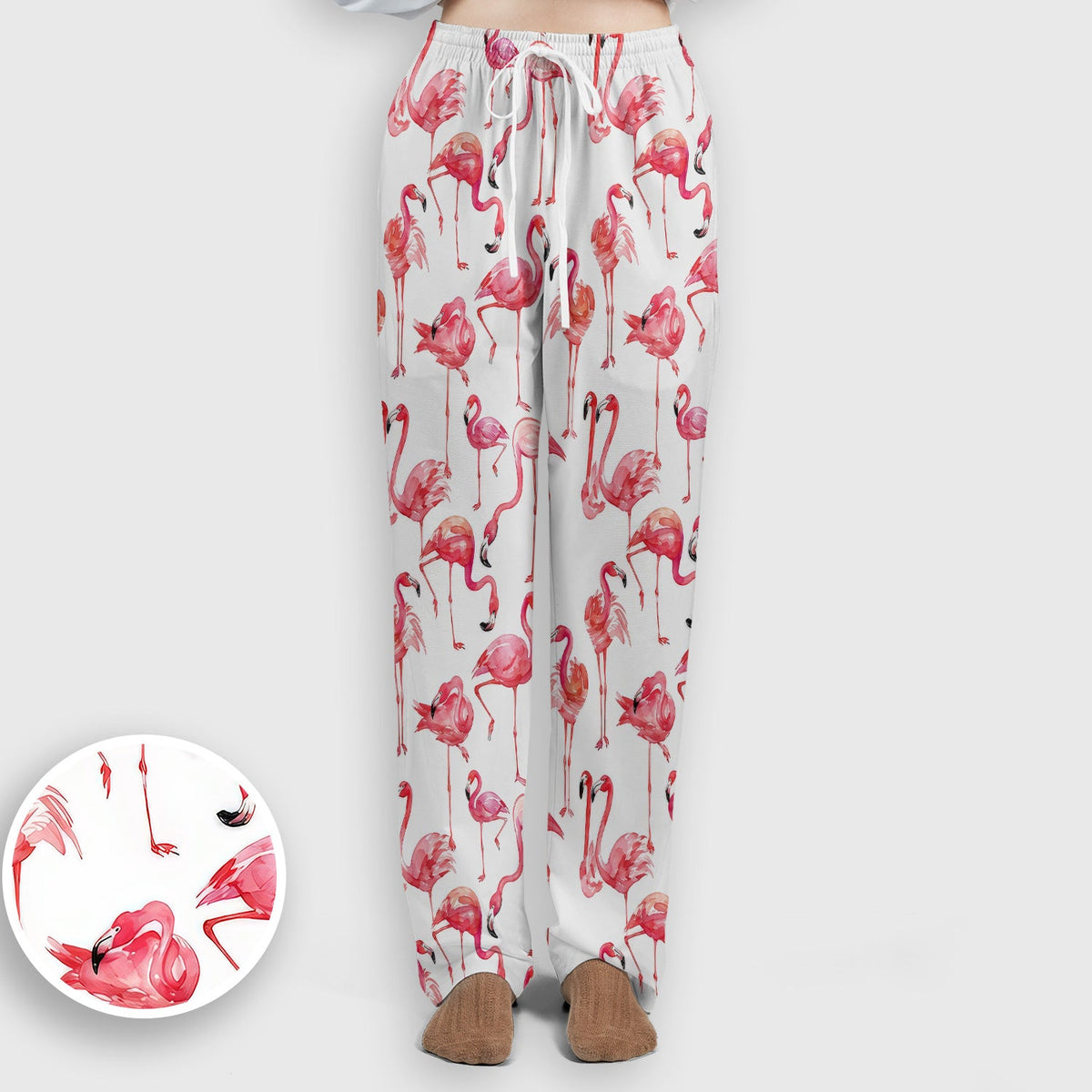 Pink Flamingo Tropical Bird Nurse Scrub Set