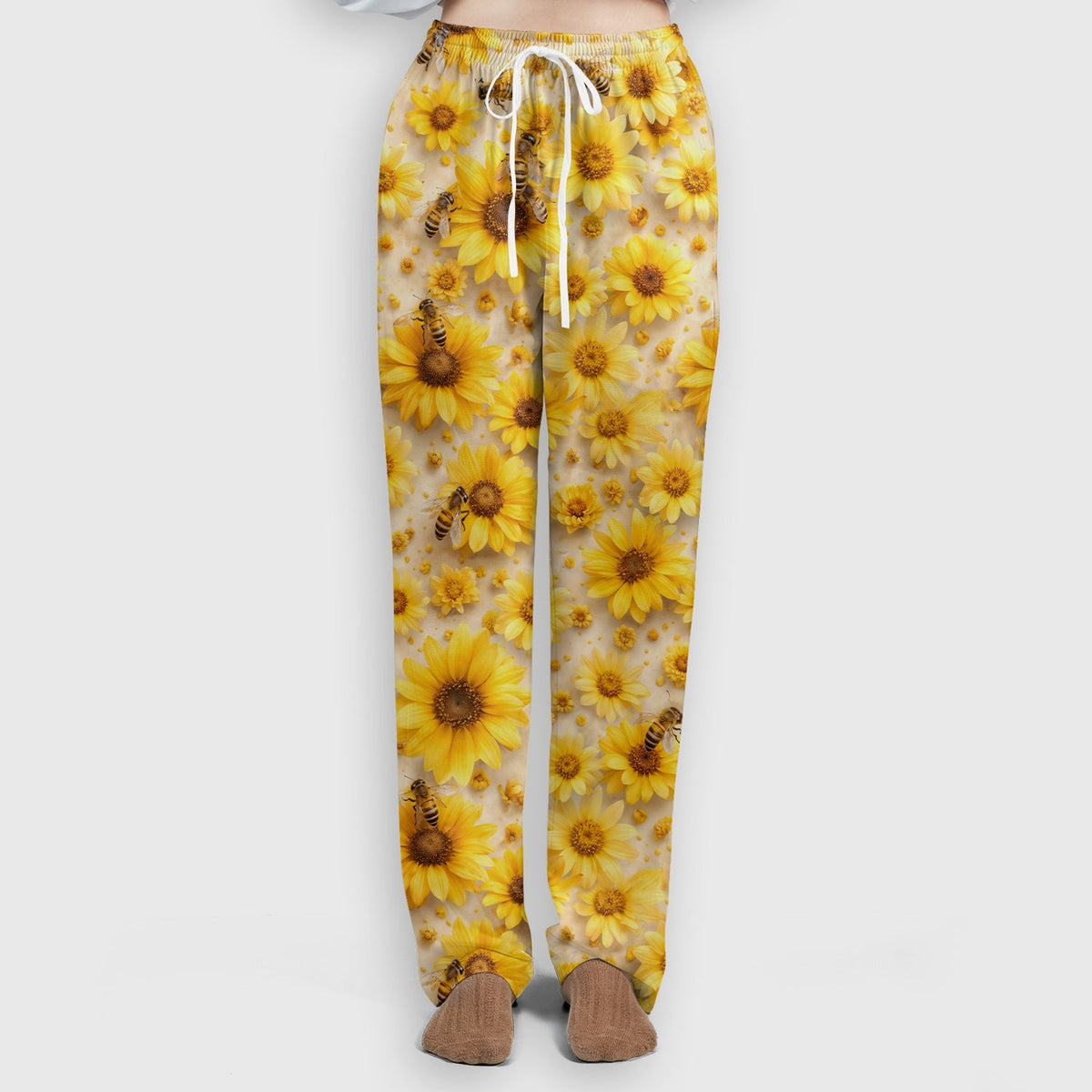 Yellow Sunflower Bee Garden Nurse Scrub Set