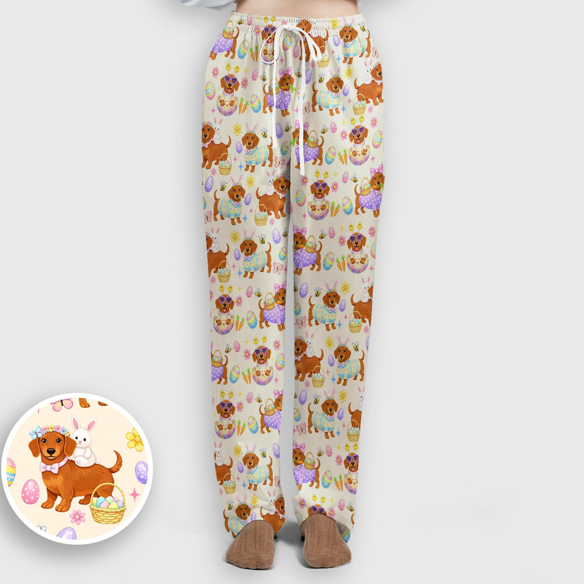 Easter Dachshund Nurse Scrub Set