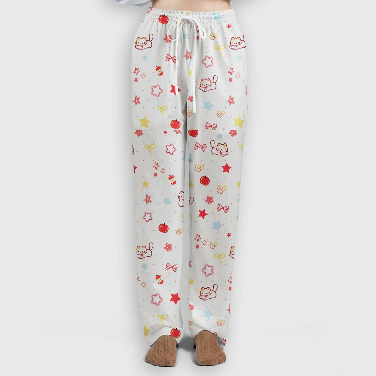 Kawaii Cat Bow Star Nurse Scrub Set