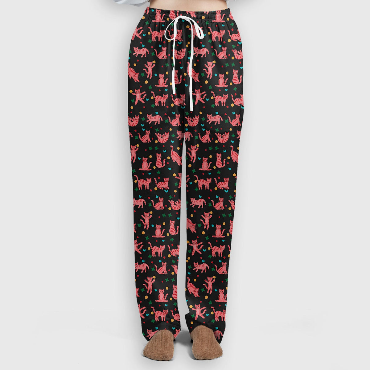 Pink Cat Nurse Scrub Set