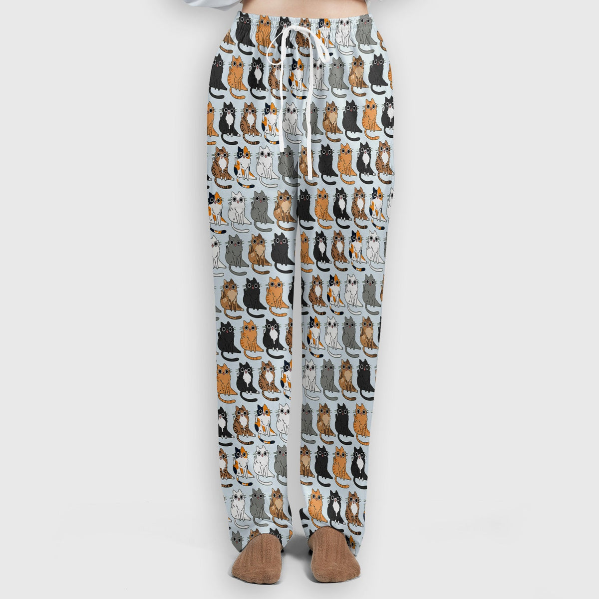 Cat Pattern Nurse Scrub Set