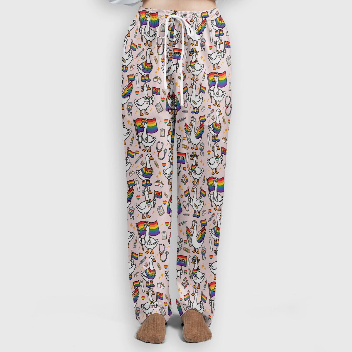 LGBT Pride Nurse Duck Scrub Set