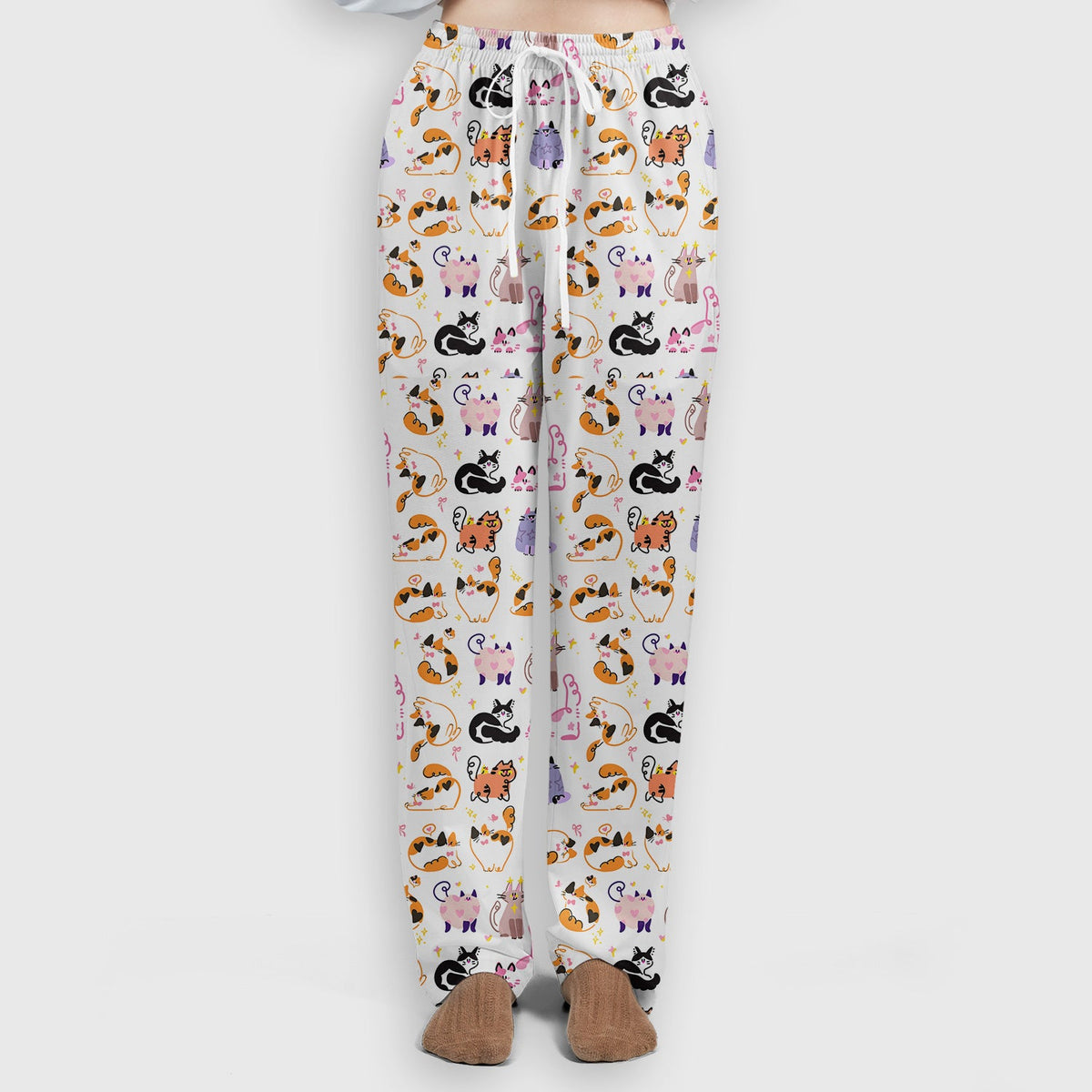 Cute Cats Pattern Nurse Scrub Set