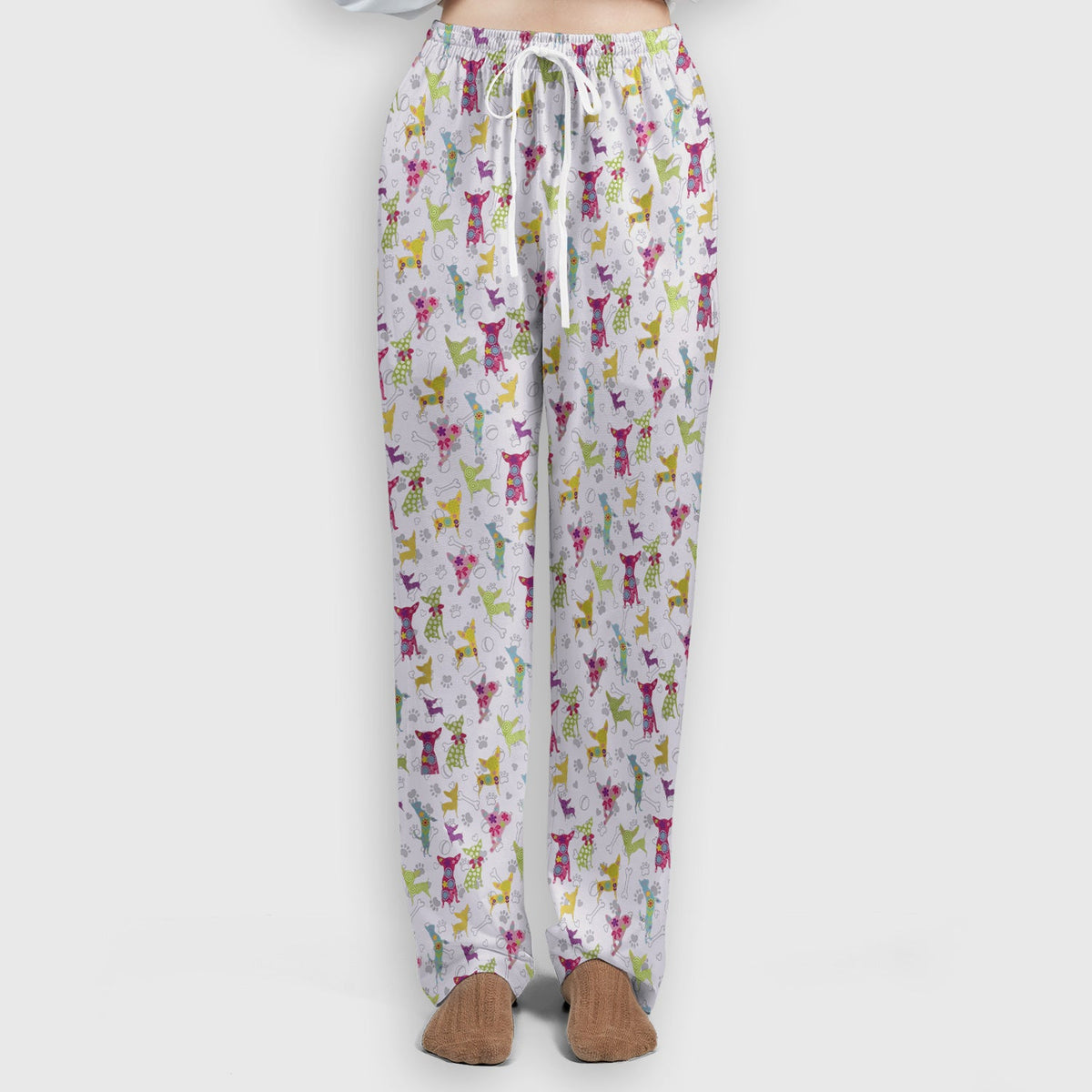 Colorful Playful Dog Nurse Scrub Set