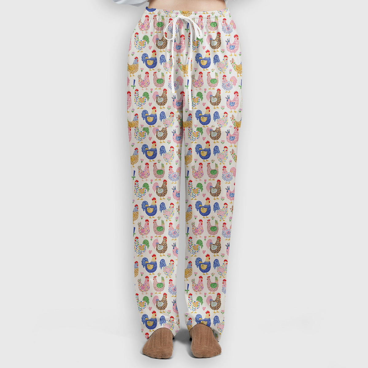 Colorful Chicken Farm Nurse Scrub Set
