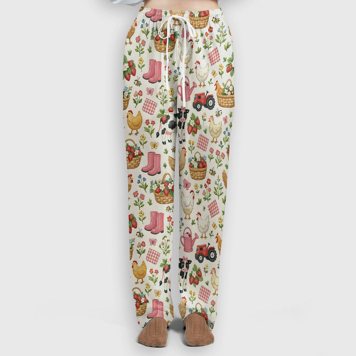 Whimsical Farm Animals Garden Nurse Scrub Set