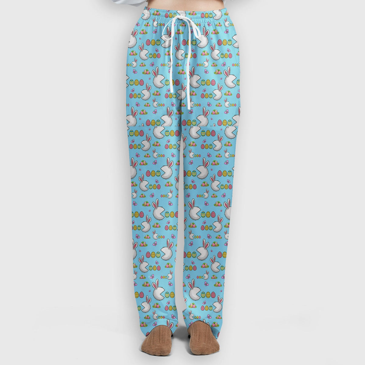 Bunny Colorful Eggs Nurse Scrub Set - Easter Gift