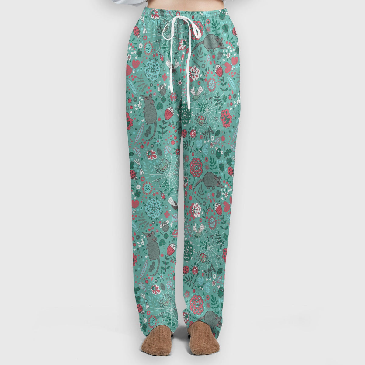 Woodland Mouse Floral Nurse Scrub Set