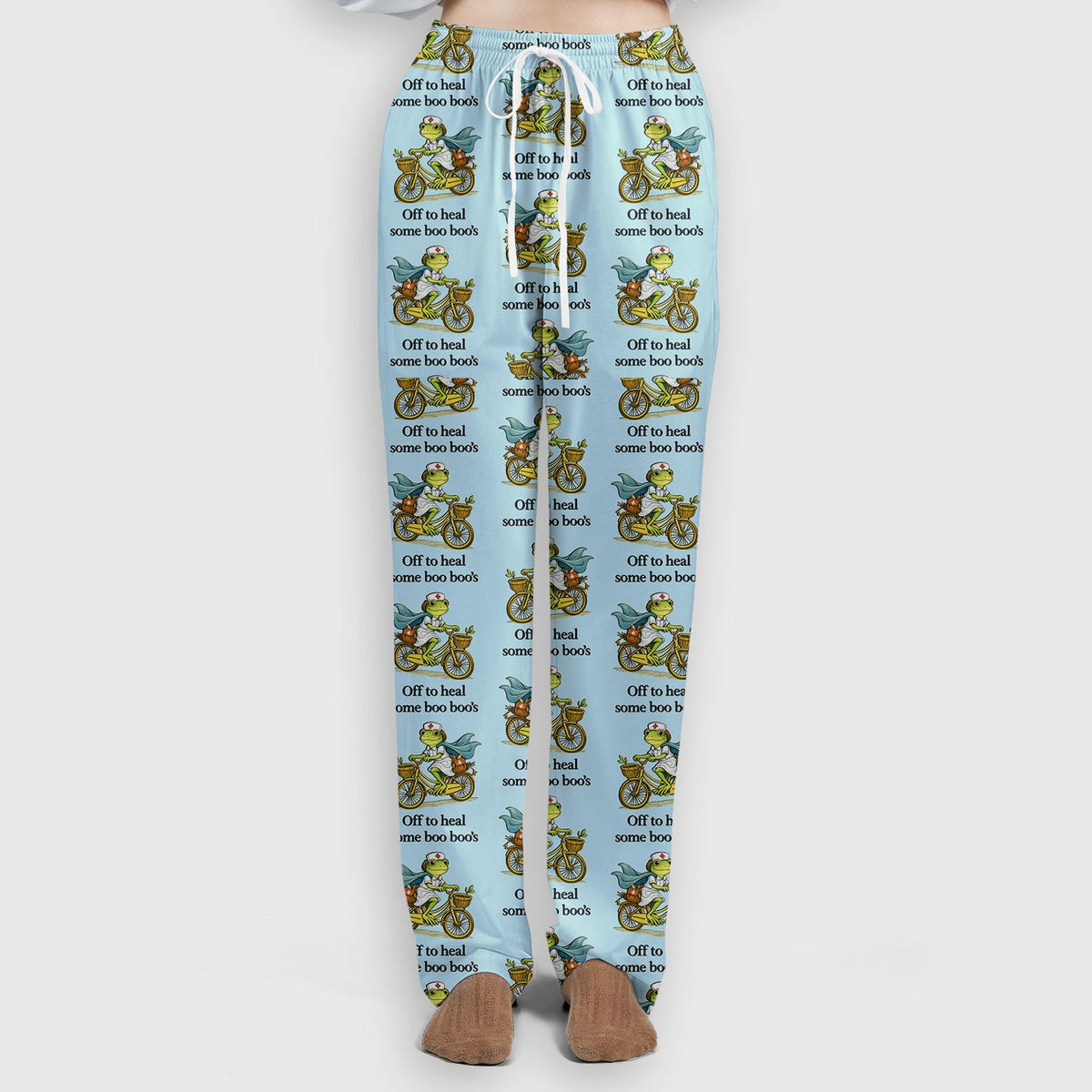 Frog Cycling Nurse Scrub Set