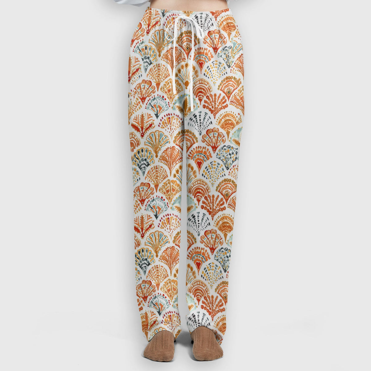 Cute Boho Fan Nurse Scrub Set