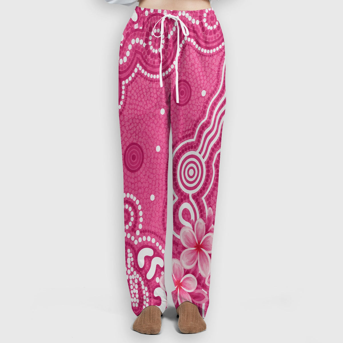Pink Cockatoo Floral Dot Nurse Scrub Set
