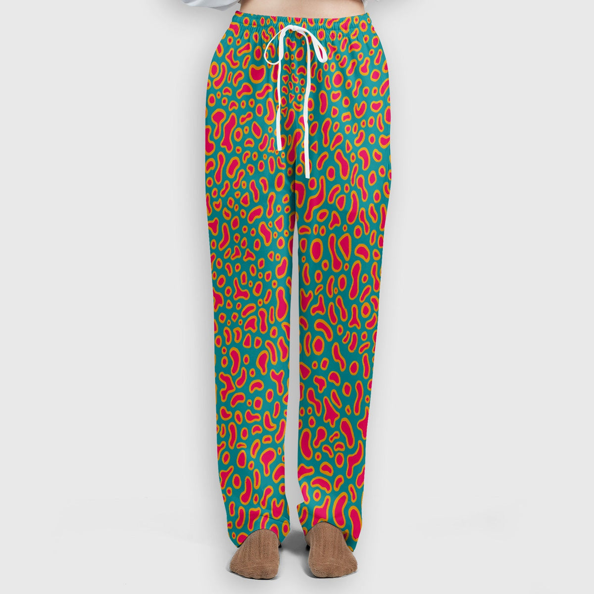 Colorful Abstract Leopard Nurse Scrub Set