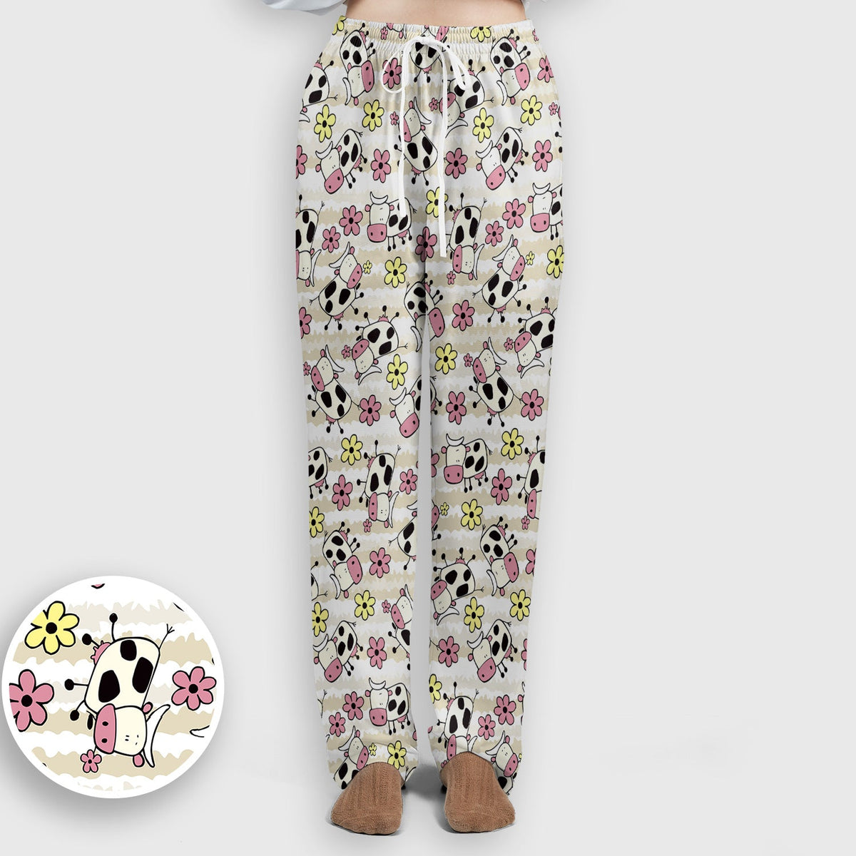 Cow Flower Meadow Nurse Scrub Set