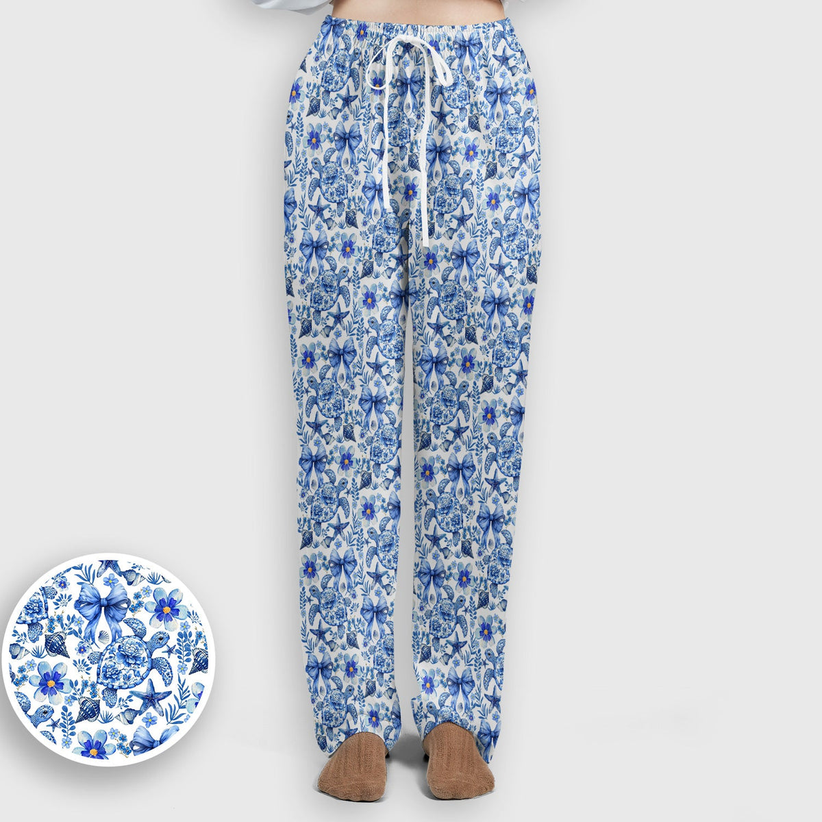 Coastal Turtle Bow Nurse Scrub Set