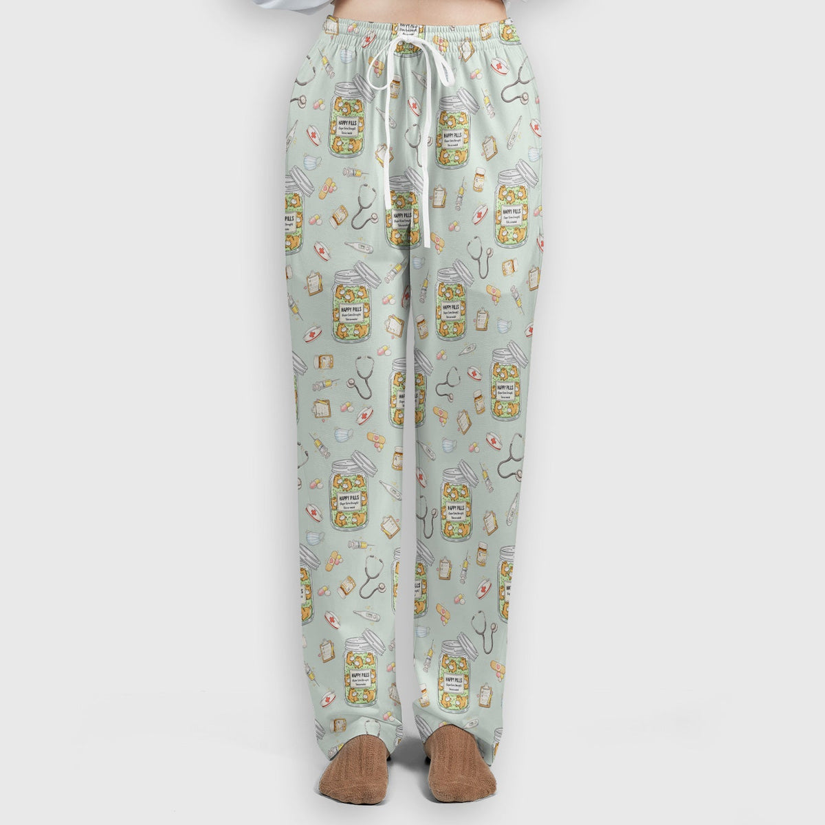 Happy Pills Horse Nurse Scrub Set