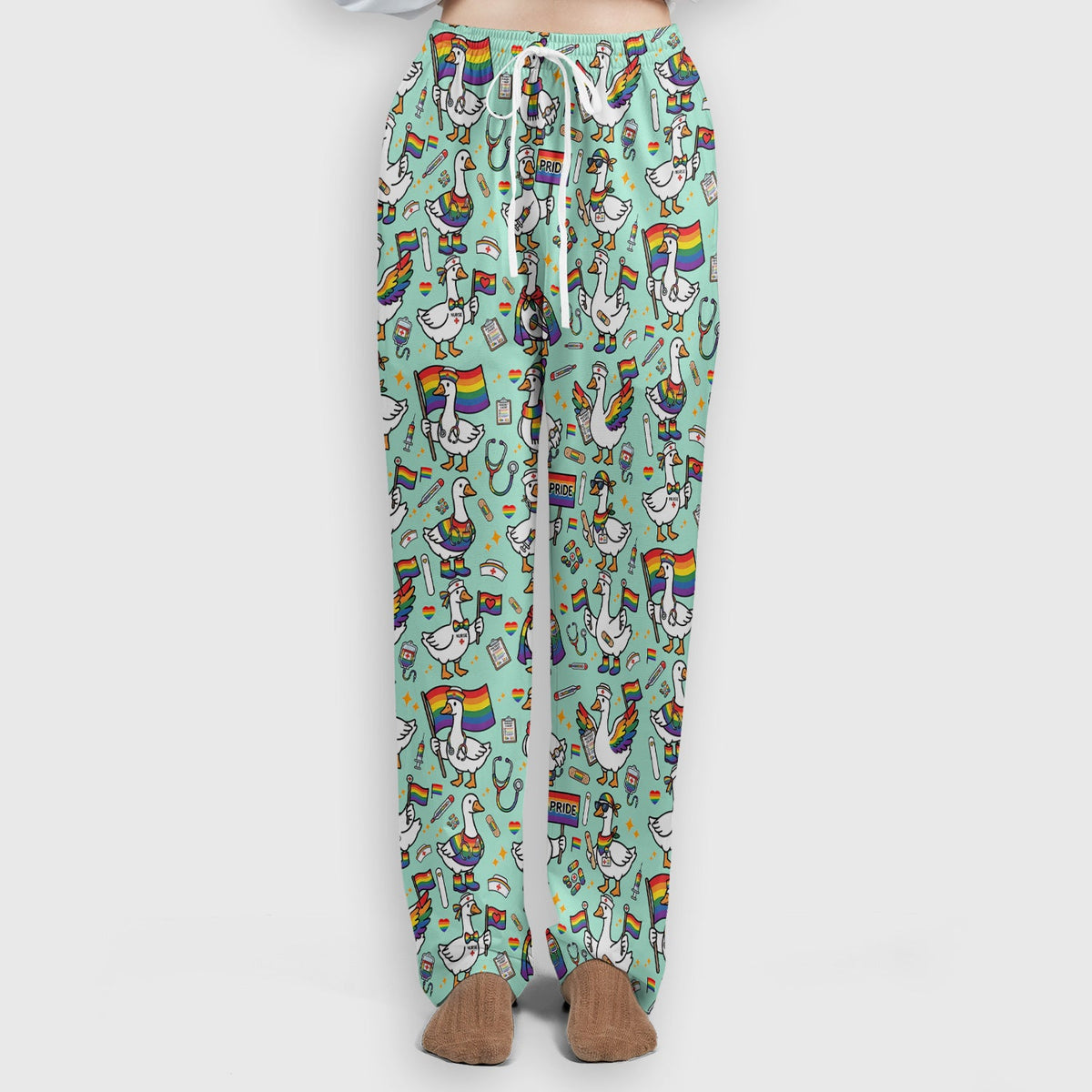 LGBT Pride Nurse Duck Scrub Set