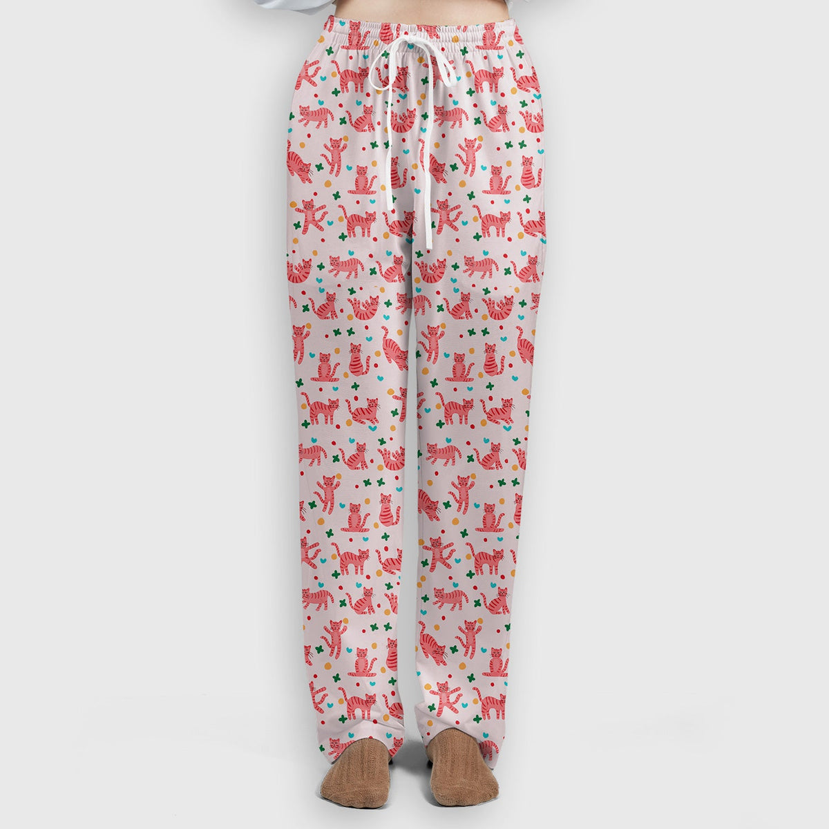 Pink Cat Nurse Scrub Set