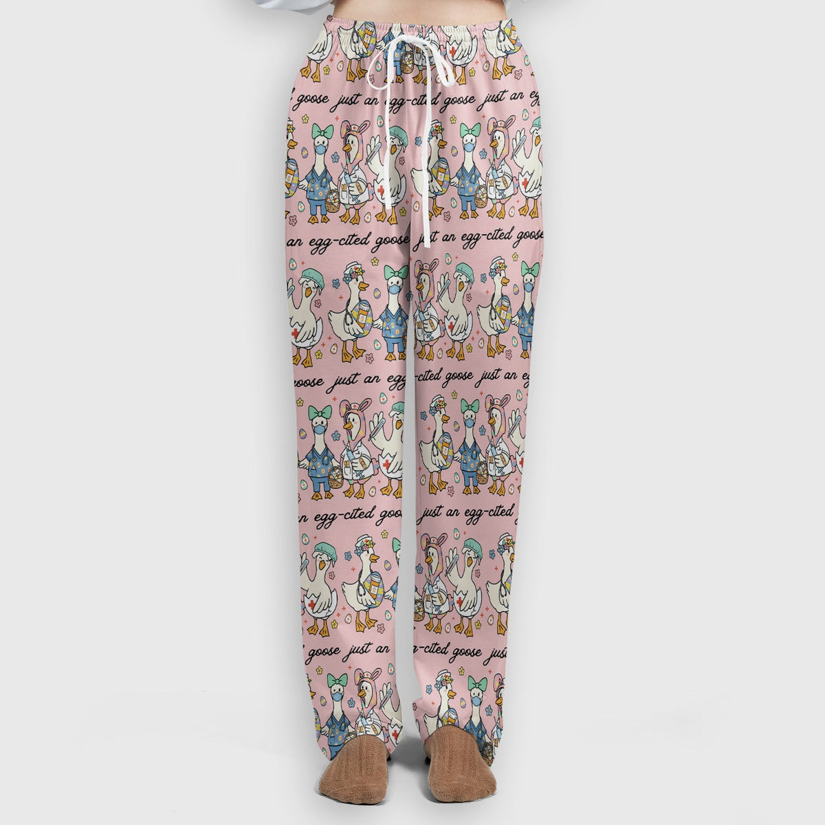 Easter Goose Nurse Scrub Top