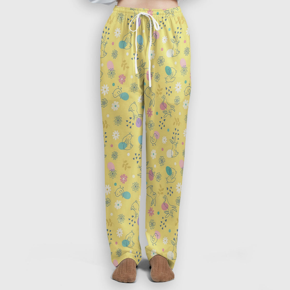 Whimsical Easter Bunny Eggs Nurse Scrub Set