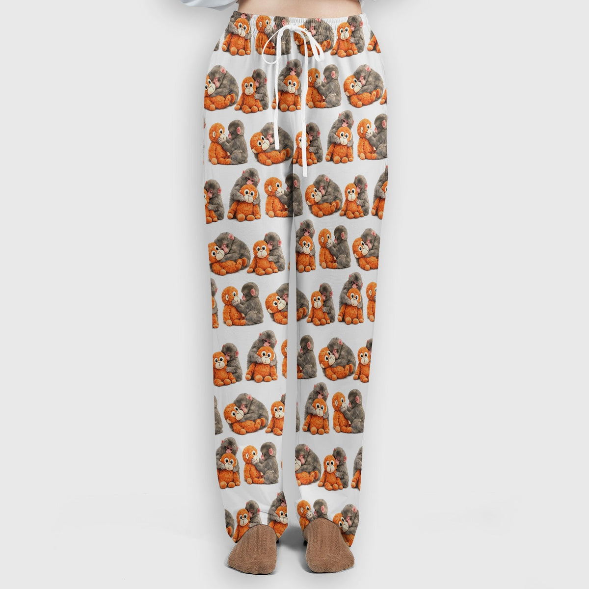 Cute Baby Monkey Plush Toy Nurse Scrub Set