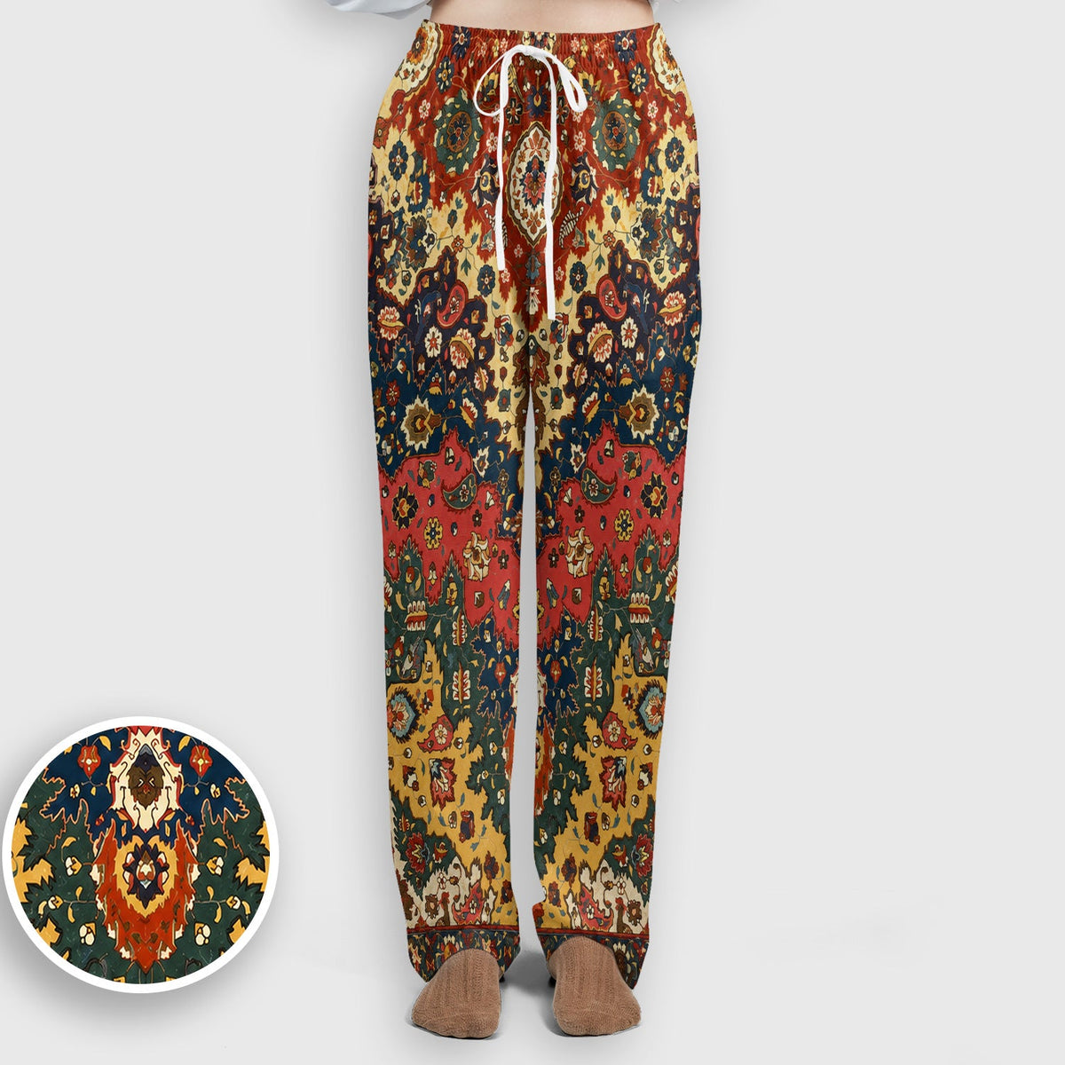 Vintage Persian Rug Floral Nurse Scrub Set