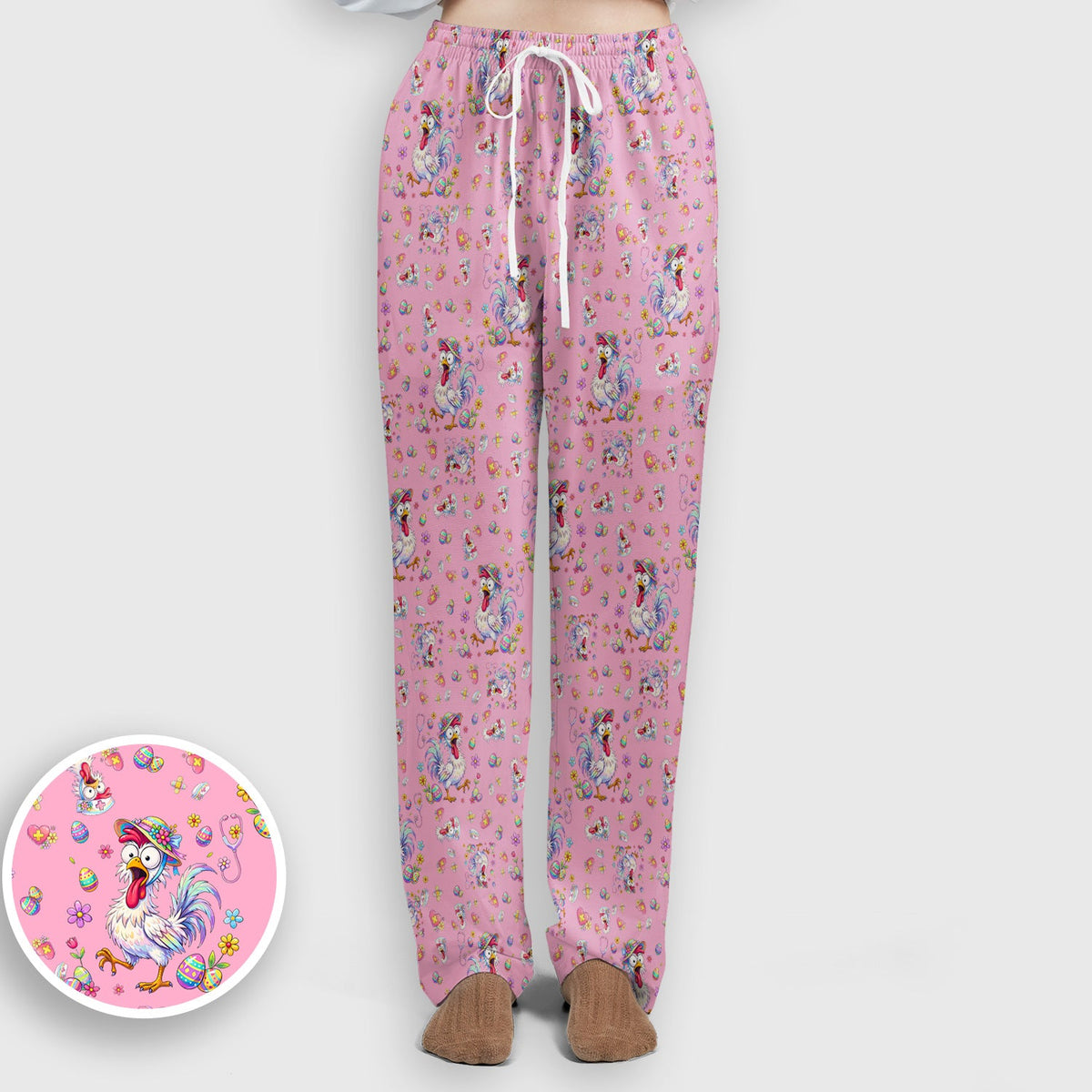 Easter Chicken Nurse Scrub Set