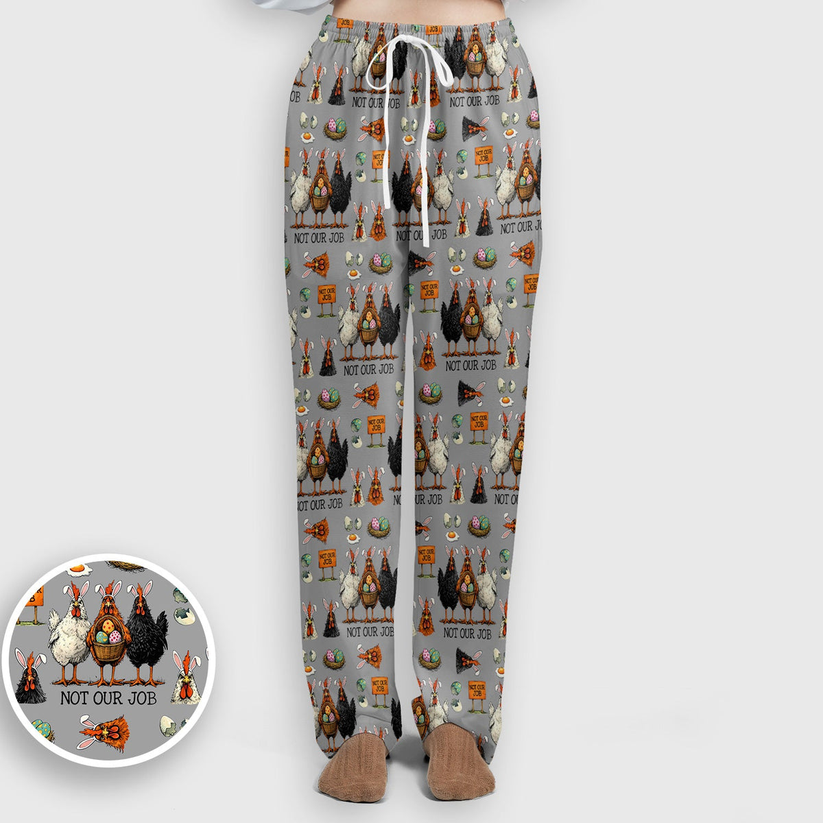 Chicken Humor Nurse Scrub Set - Easter Gift