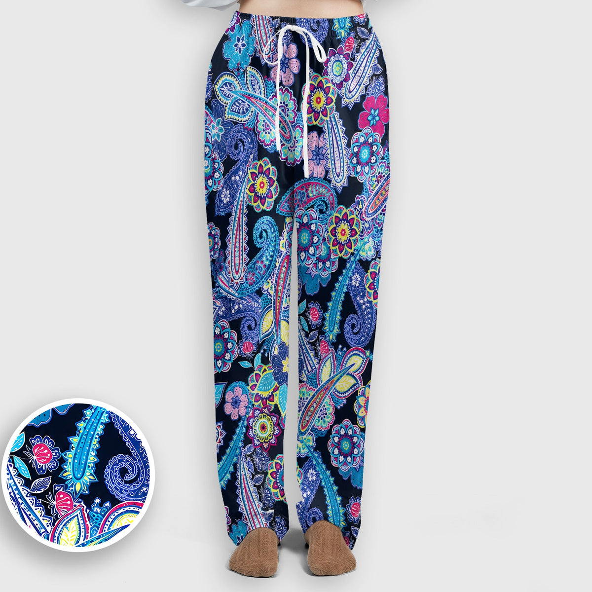 Vibrant Paisley Floral Nurse Scrub Set