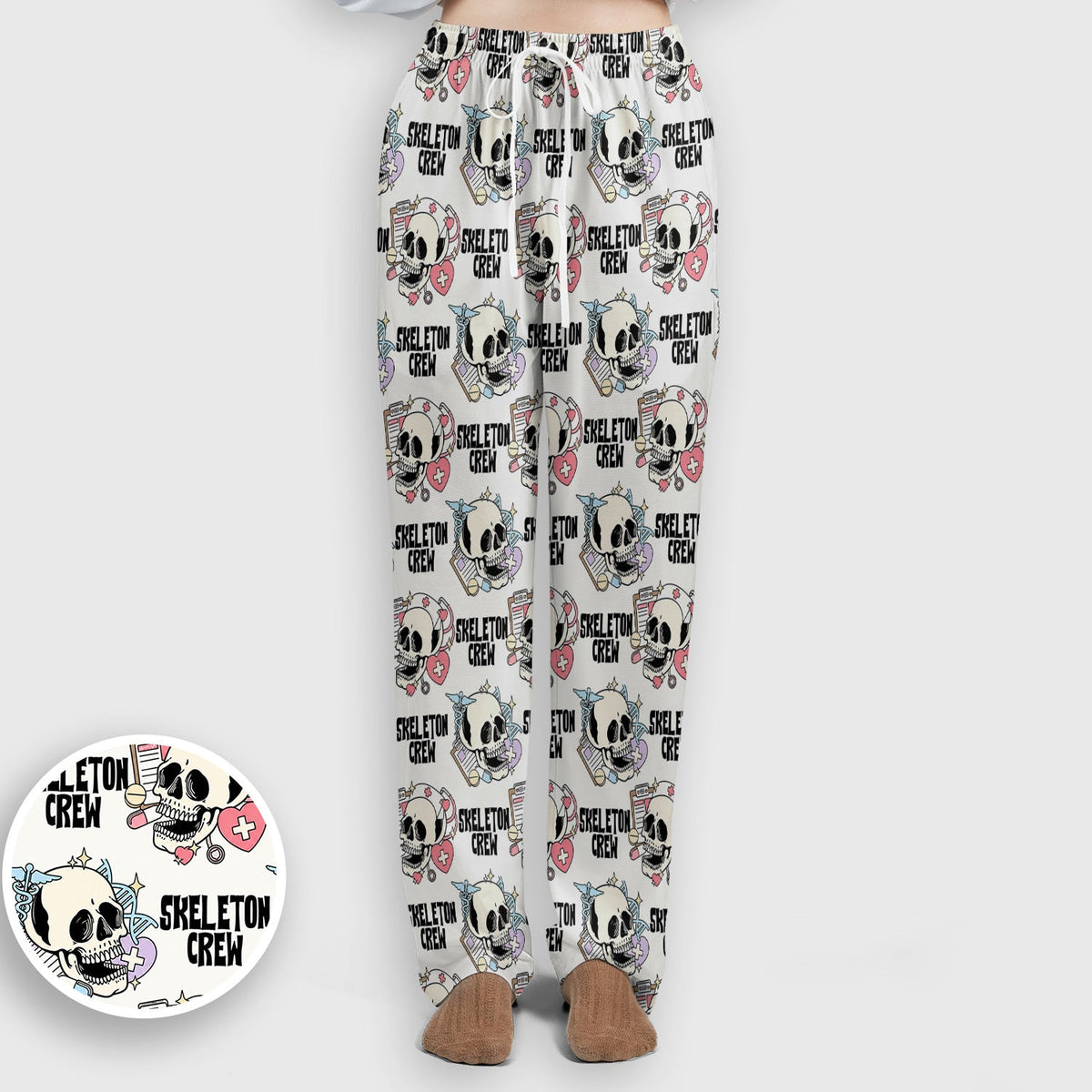 Skeleton Crew Nurse Scrub Set - Halloween Gift