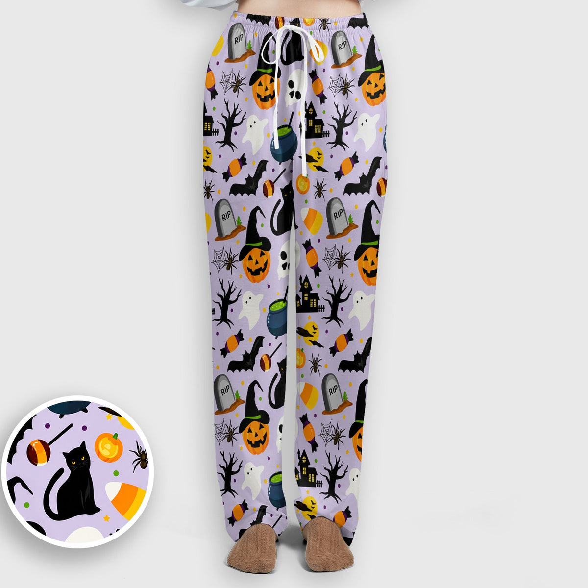Ghost Pumpkin Witch Nurse Scrub Set - Halloween Gift