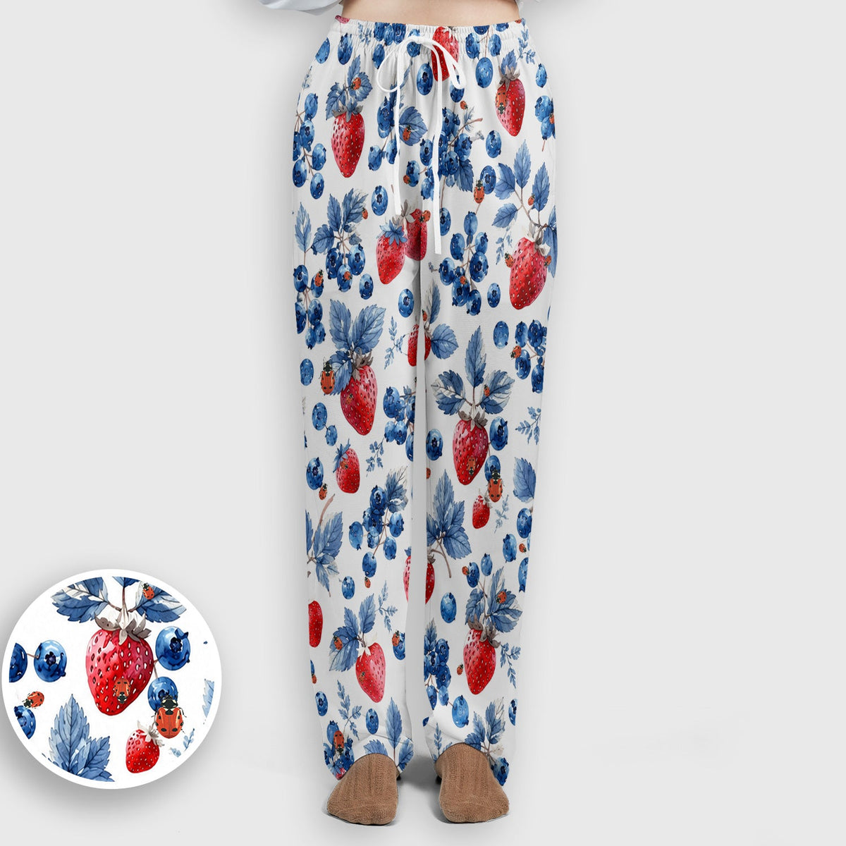 Strawberry Blueberry Ladybug Nurse Scrub Set