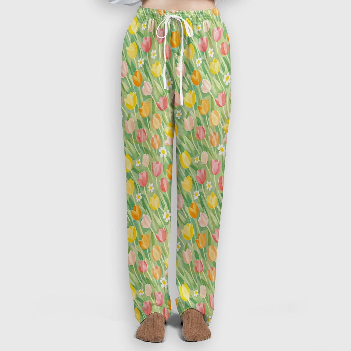 Cheerful Tulip Meadow Nurse Scrub Set
