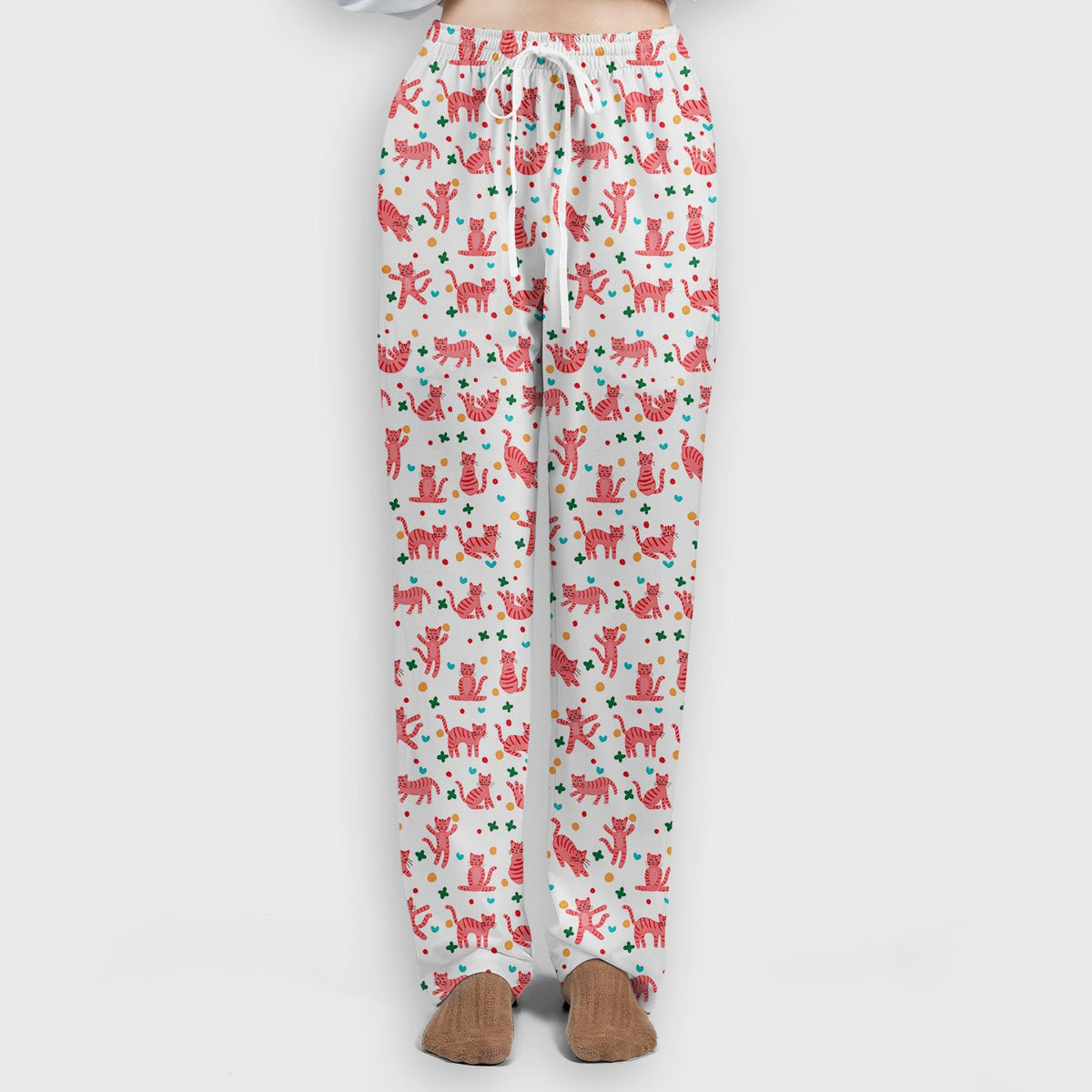 Pink Cat Nurse Scrub Set